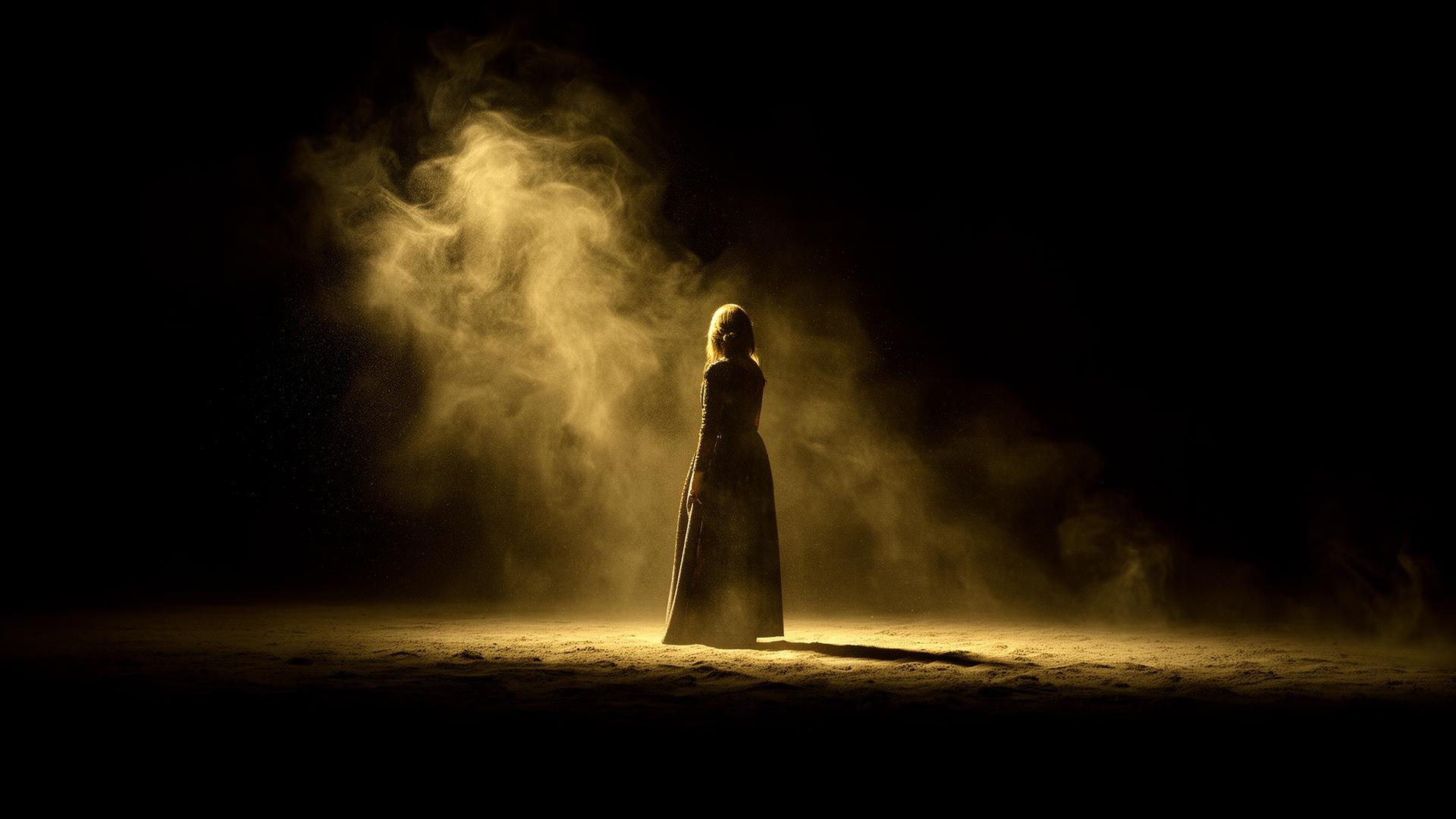 Signature figure in light